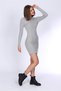 Women's Gray Half Fisherman Camisole Dress - 4