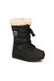 Black Children's Fur Boots Winter Shoes