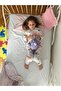 Girl's White Cotton Flannel Pajama Set - 2