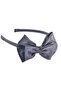 Hahai Women's Black Color Double Bow Crown - 2