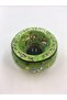 Green Art Covered Ceramic Lid Tile Wind Ashtray 8 cm