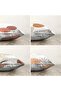 4-Piece Double Sided Modern Raschel Knitted Pillow Throw Pillow Cover Set with Onedraw Drawing on White Background - 2