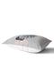 Tropical Leaf Pattern Printed Rectangular Pillow Case on Gray Background - 2