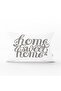 غطاء وسادة مستطيل مطبوع حديث من Gray Home Sweet Home