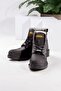 Men's Genuine Nubuck Leather Waterproof Black Boots - 6