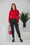 Women's Halter Neck Long Sleeve Ribbed Crop Blouse