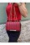Women's Red Magnetic Hand and Shoulder Bag - 2