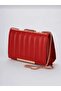 Women's Red Magnetic Hand and Shoulder Bag - 3