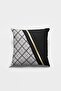 Black Decorative Double Sided Throw Pillow Pillow Case Hidden Zipper Premium Fabric 43x43cm Krl1012