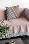 Beige Hidden Zipper Decorative Double Sided Throw Pillow Pillow Case Premium Fabric 43x43cm Krl1017 - 2