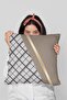 Beige Hidden Zipper Decorative Double Sided Throw Pillow Pillow Case Premium Fabric 43x43cm Krl1017 - 3