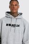 Unisex Oversize Marseille Printed Hooded Sweatshirt