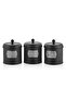 Tea Sugar Coffee Jar 1.70 Lt Black - 4