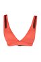 Kırmızı Cut Out Detaylı Üçgen Kaplı Bikini Üstü TBESS20BU0202 - 6