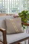 Beige Decorative Premium Fabric Double Sided Throw Pillow Pillow Case Hidden Zipper 43x43cm Krl1006 - 2