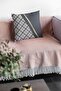 Anthracite Premium Fabric Decorative Double Sided Throw Pillow Pillow Case Hidden Zipper 43x43cm Krl1018 - 2
