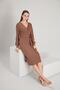 Double Breasted Collar Dress (b21-36900) - 5