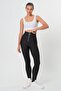 Women's High Waist Ring Zipper Detailed Tights - 9