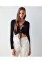 Tie Detailed Crop Blouse - 2