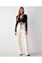 Tie Detailed Crop Blouse - 3