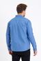 Men's Blue Double Pocket Snap Button Slim Fit Denim Shirt-tcktgmlkr02s - 5