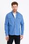 Men's Blue Double Pocket Snap Button Slim Fit Denim Shirt-tcktgmlkr02s - 6