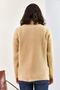 Women's Camel Zippered Turtleneck Oversize Knitwear Sweater 20223202 - 2