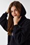 Carla Women's Hooded Sweatshirt Black - 5