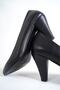 Genuine Leather Black Women's Heeled Leather Shoes Trc-0301 - 6