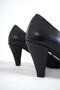 Genuine Leather Black Women's Heeled Leather Shoes Trc-0301 - 7