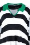 Green Polo Neck Striped Knitwear Sweater TBBAW23AN00045 - 7