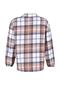 Brown Plaid Long Sleeve Oversize/Loose Cut Winter Woven Shirt Tbbaw23Ax00021 - 7