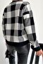 Women's Plaid Patterned Crew Neck Knitwear Sweater - 3