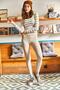 Women's Stone Thick Corded Raised Tights TYT-19000077 - 2