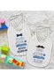 Kids Circumcision Designed 2-Piece White Baby Bib-3 - 2