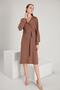 Double Breasted Collar Dress (b21-36900) - 3