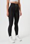 Women's High Waist Ring Zipper Detailed Tights - 6
