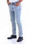 Blue Dynamic Fit Straight Cotton 5 Pocket Jeans - 3