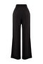 Siyah Wide Leg/Geniş Paça Yüksek Bel Dokuma Kumaş Pantolon TWOAW22PL0066 - 7