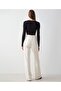 Tie Detailed Crop Blouse - 4