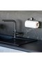 Black Pe Coating Stainless Paper Towel Holder / Roll Towel Holder