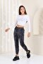 Smoked Color Velvet Sweatpants - Pajamas - Jogger Model - 3