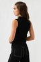 Women's Stand Collar Tank Top 2Kak92736Ht Blouse - 4