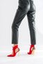 Barin Lace Detailed Red Leopard 10 cm Women's Stiletto, High Heels - 2