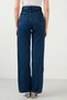 Juvenal Dark Blue Non-Fading Super High Waist Wide Leg Denim Jeans - 8