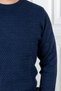 Interview O Neck Navy Blue Knitwear Sweater - 2