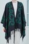 Hep Trend Women's Double Sided Fringed Shoulder Shawl Poncho - 6