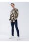 Crew Neck Mustard Men's Sweatshirt Taska - 2