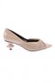 Woman pointed toe finger cleavage bow detailed heel high heel shoe skin patent leather 23473261