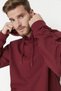 Burgundy Oversize/Wide Cut Hooded Fleece/Warm Sweatshirt Tmnaw23Sw00195 - 3